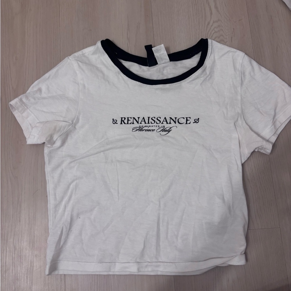 H&M Black and White Tee